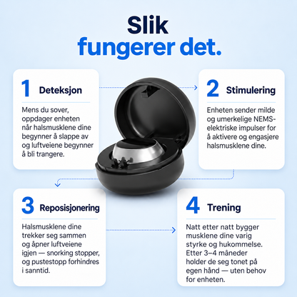 Smart snorkestopp-enhet