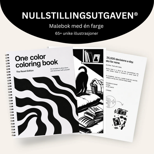 Malebok med én farge – Nullstillingsutgaven®