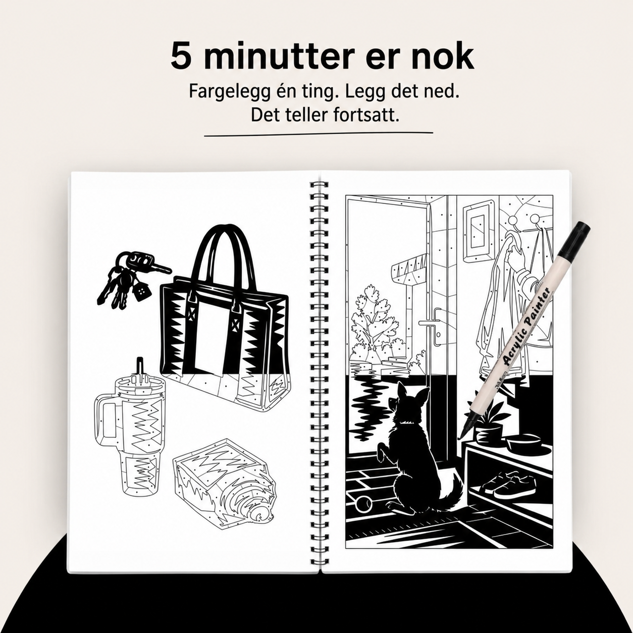 Malebok med én farge – Nullstillingsutgaven®